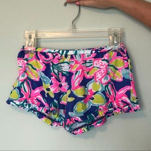 Lilly Pulitzer ruffle shorts
